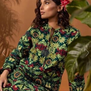 Khaadi Multicolor Floral Print Cotton Kurta